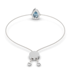 14kt White Gold Michelle Pear Fashion Bracelet (3/4 Ct. Tw.) left