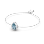 14kt White Gold Michelle Pear Fashion Bracelet (3/4 Ct. Tw.) right