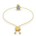 14ct Yellow Gold Michelle Pear Fashion Bracelet (3/4 Ct. Tw.) left