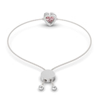14kt White Gold Kyra Heart Fashion Bracelet (3/4 Ct. Tw.) left