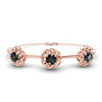 14ct Rose Gold Spiral Eleve Round Lab Diamond openable bracelet (1 Ct. Tw.) front image