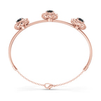 14ct Rose Gold Spiral Eleve Round Lab Diamond openable bracelet (1 Ct. Tw.) left