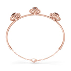 14kt Rose Gold Spiral Eleve Round Lab Diamond openable bracelet (1 Ct. Tw.) left