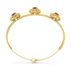 14kt Yellow Gold Spiral Eleve Round Lab Diamond openable bracelet (1 Ct. Tw.) left