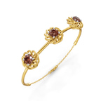 14kt Yellow Gold Spiral Eleve Round Lab Diamond openable bracelet (1 Ct. Tw.) right