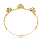 14kt Yellow Gold Spiral Eleve Round Lab Diamond openable bracelet (1 Ct. Tw.) left
