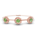 14kt Rose Gold Spiral Eleve Round Lab Diamond openable bracelet (1 Ct. Tw.) front image