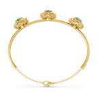 14kt Yellow Gold Spiral Eleve Round Lab Diamond openable bracelet (1 Ct. Tw.) left