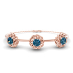 14kt Rose Gold Spiral Eleve Round Lab Diamond openable bracelet (1 Ct. Tw.) front image