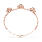 14kt Rose Gold Spiral Eleve Round Lab Diamond openable bracelet (1 Ct. Tw.) left