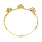 14kt Yellow Gold Spiral Eleve Round Lab Diamond openable bracelet (1 Ct. Tw.) left