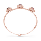 14kt Rose Gold Spiral Eleve Round Lab Diamond openable bracelet (1 Ct. Tw.) left