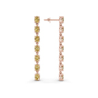10kt Rose Gold Digitalis Fashion Lab Diamond Dangle Earrings (4 Ct. Tw.) right