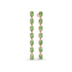 10kt Rose Gold Digitalis Fashion Lab Diamond Dangle Earrings (4 Ct. Tw.) left