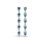 10kt White Gold Salvia Fashion Lab Diamond Dangle Earrings (6 Ct. Tw.) front image