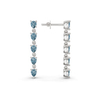 10kt White Gold Salvia Fashion Lab Diamond Dangle Earrings (6 Ct. Tw.) right