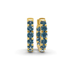 14kt Yellow Gold Sirena Round Lab Diamond Hoop Earrings (1 Ct. Tw.) front image