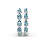 14kt White Gold Lexley Pear Lab Diamond Hoop Earrings (2 Ct. Tw.) right