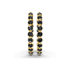 14ct Yellow Gold Rylee Round Lab Diamond Hoop Earrings (1 Ct. Tw.) right