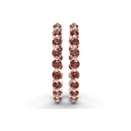 14ct Rose Gold Rylee Round Lab Diamond Hoop Earrings (1 Ct. Tw.) right