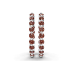 9ct White Gold Rylee Round Lab Diamond Hoop Earrings (1 Ct. Tw.) right