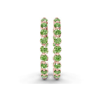 9ct Rose Gold Rylee Round Lab Diamond Hoop Earrings (1 Ct. Tw.) right
