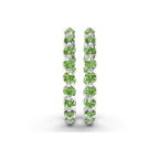 9ct White Gold Rylee Round Lab Diamond Hoop Earrings (1 Ct. Tw.) right