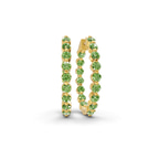 14ct Yellow Gold Rylee Round Lab Diamond Hoop Earrings (1 Ct. Tw.) front image