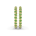 14ct Yellow Gold Rylee Round Lab Diamond Hoop Earrings (1 Ct. Tw.) right