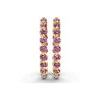 14ct Yellow Gold Rylee Round Lab Diamond Hoop Earrings (1 Ct. Tw.) right