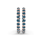 14ct Rose Gold Rylee Round Lab Diamond Hoop Earrings (1 Ct. Tw.) right