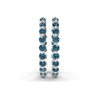 9ct White Gold Rylee Round Lab Diamond Hoop Earrings (1 Ct. Tw.) right