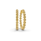 14ct Yellow Gold Rylee Round Lab Diamond Hoop Earrings (1 Ct. Tw.) front image