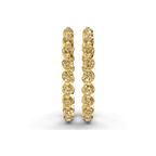 14ct Yellow Gold Rylee Round Lab Diamond Hoop Earrings (1 Ct. Tw.) right
