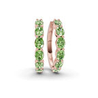 14kt Rose Gold Saylor Oval Lab Diamond Hoop Earrings (3 Ct. Tw.) front image