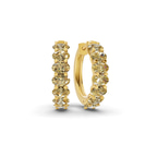 10kt Yellow Gold Jovana Oval Lab Diamond Hoop Earrings (4 Ct. Tw.) front image