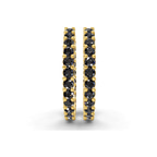 14kt Yellow Gold Meara Round Lab Diamond Hoop Earrings (1 Ct. Tw.) side right image one