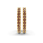 14kt Yellow Gold Meara Round Lab Diamond Hoop Earrings (1 Ct. Tw.) side right image one
