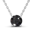 Platinum Lluvia Round Lab Diamond Solitaire Necklace (1/2 Ct. Tw.) front image