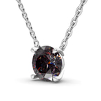 Platinum Lluvia Round Lab Diamond Solitaire Necklace (1/2 Ct. Tw.) standing product image one