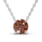 Platinum Lluvia Round Lab Diamond Solitaire Necklace (1/2 Ct. Tw.) front image