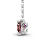 Platinum Lluvia Round Lab Diamond Solitaire Necklace (1/2 Ct. Tw.) side right image one
