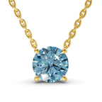 14kt Yellow Gold Lluvia Round Lab Diamond Solitaire Necklace (1/2 Ct. Tw.) front image