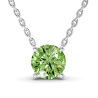 Platinum Lluvia Round Lab Diamond Solitaire Necklace (1/2 Ct. Tw.) front image