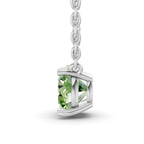 Platinum Lluvia Round Lab Diamond Solitaire Necklace (1/2 Ct. Tw.) side right image one
