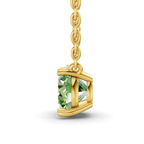 14kt Yellow Gold Lluvia Round Lab Diamond Solitaire Necklace (1/2 Ct. Tw.) side right image one