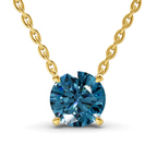 14kt Yellow Gold Lluvia Round Lab Diamond Solitaire Necklace (1/2 Ct. Tw.) front image