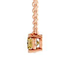 14kt Rose Gold Fernanda Oval Lab Diamond Solitaire Necklace (2 Ct. Tw.) right
