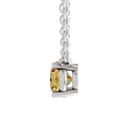 14kt White Gold Fernanda Oval Lab Diamond Solitaire Necklace (1 Ct. Tw.) right