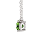 14kt White Gold Fernanda Oval Lab Diamond Solitaire Necklace (1 Ct. Tw.) right